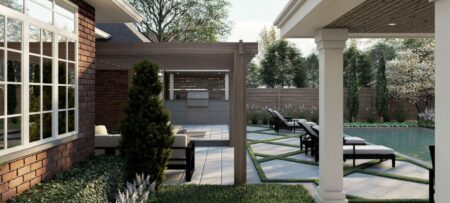 cabana and pegola landscape design