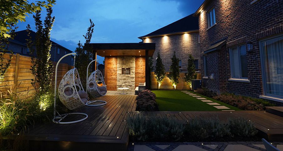 Vaughan landscape backyard oasis